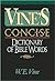 Vine's Concise Dictionary Of Bible Words Nelson's Concise Series