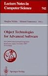 Object Technologies for Advanced Software: First Jssst International Symposium Kanazawa, Japan, November 4-6, 1993 : Proceedings (Lecture Notes in Computer Science)