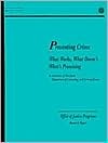 Preventing Crime: What Works, What Doesn'T, What's Promising (Plastic Comb)