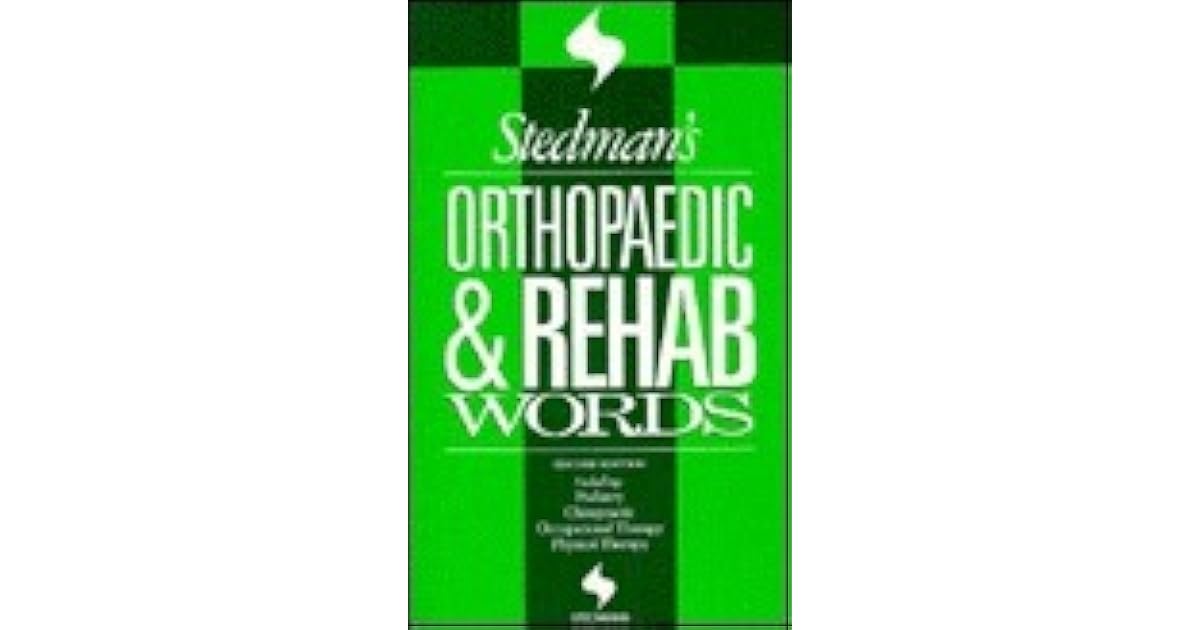 Stedmans Orthopaedic Rehab Words With Podiatry By Stedmans - 