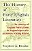The History Of Early Englis...