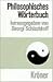 Philosophisches Wörterbuch (Kröners Taschenausgabe) (German Edition)