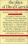 The Plays of David Garrick, Volume 1: Garrick's Own Plays, 1740 - 1766