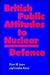 British public attitudes to nuclear defence