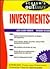Schaum's Outline of Investments, Including 396 Solved Problems