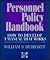 Personnel Policy Handbook: ...