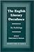 The English Literary Decadence: An Anthology