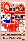 The Quest for Equality: Trenton's Black Community 1890-1965 The Quest for Equality: Trenton's Black Community 1890-1965