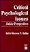 Critical Psychological Issues: Judaic Perspectives