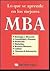 Lo que se aprende en los mejores MBA