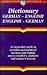 English-German/German-English Dictionary