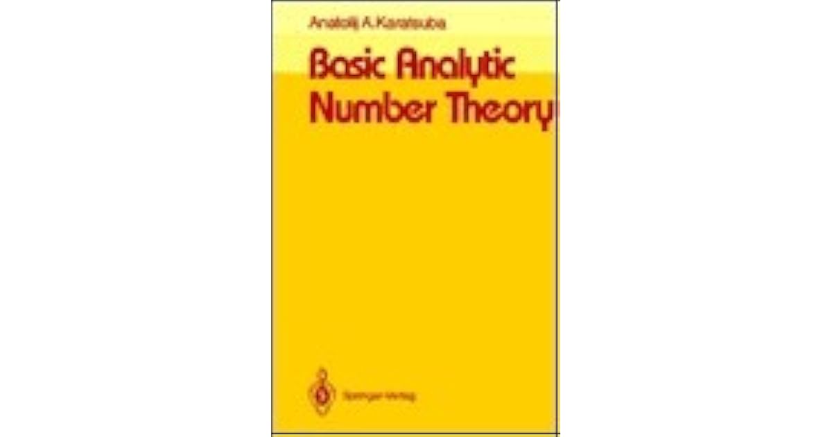 Basic Analytic Number Theory by Anatolij A. Karatsuba