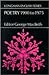 Poetry 1900 to 1975 by George MacBeth