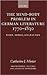 The Mind-Body Problem in German Literature 1770-1830: Wezel, Moritz, and Jean Paul (Oxford Modern Languages and Literature Monographs)