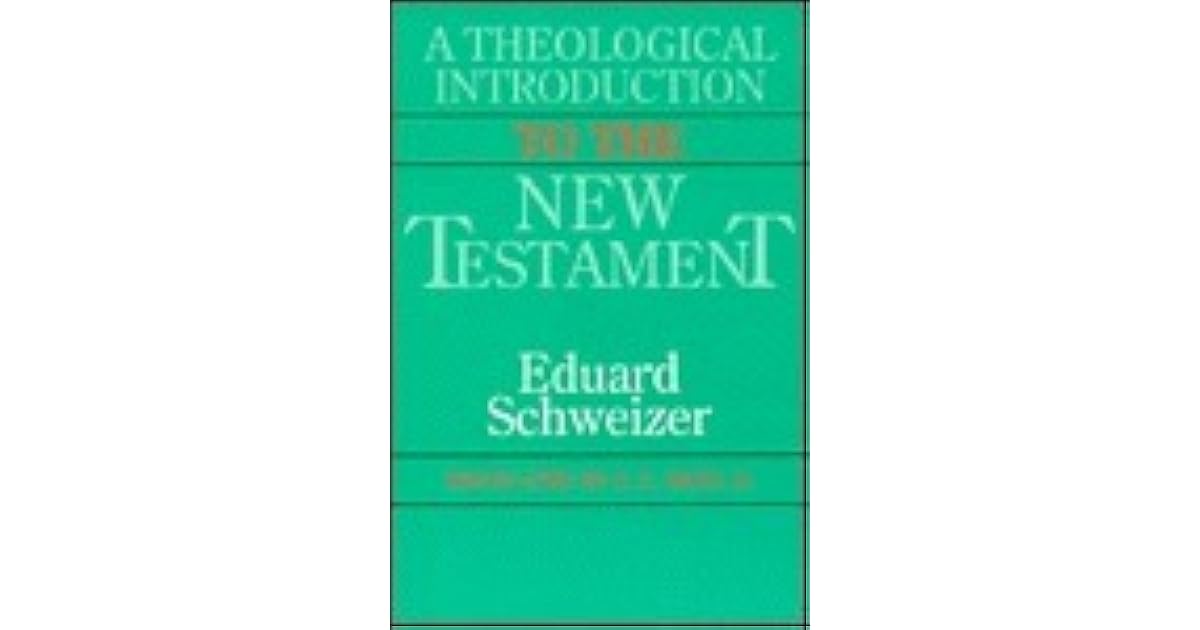 A Theological Introduction to the New Testament by Eduard Schweizer