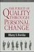The Pursuit of Quality Through Personal Change