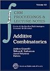 Additive Combinatorics (Crm Proceedings and Lecture Notes, 43) Additive Combinatorics (Crm Proceedings and Lecture Notes, 43)