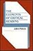 The Elements of Critical Reading