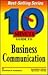 10 Minute Guide to Business Communication (10 Minute Guides)