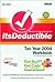 Itsdeductible : Tax Year 2004 Workbook (Itsdeductible)