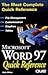 Microsoft Word 97 Quick Reference (Que Quick Reference Series)