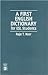 A First English Dictionary: For ESL Students