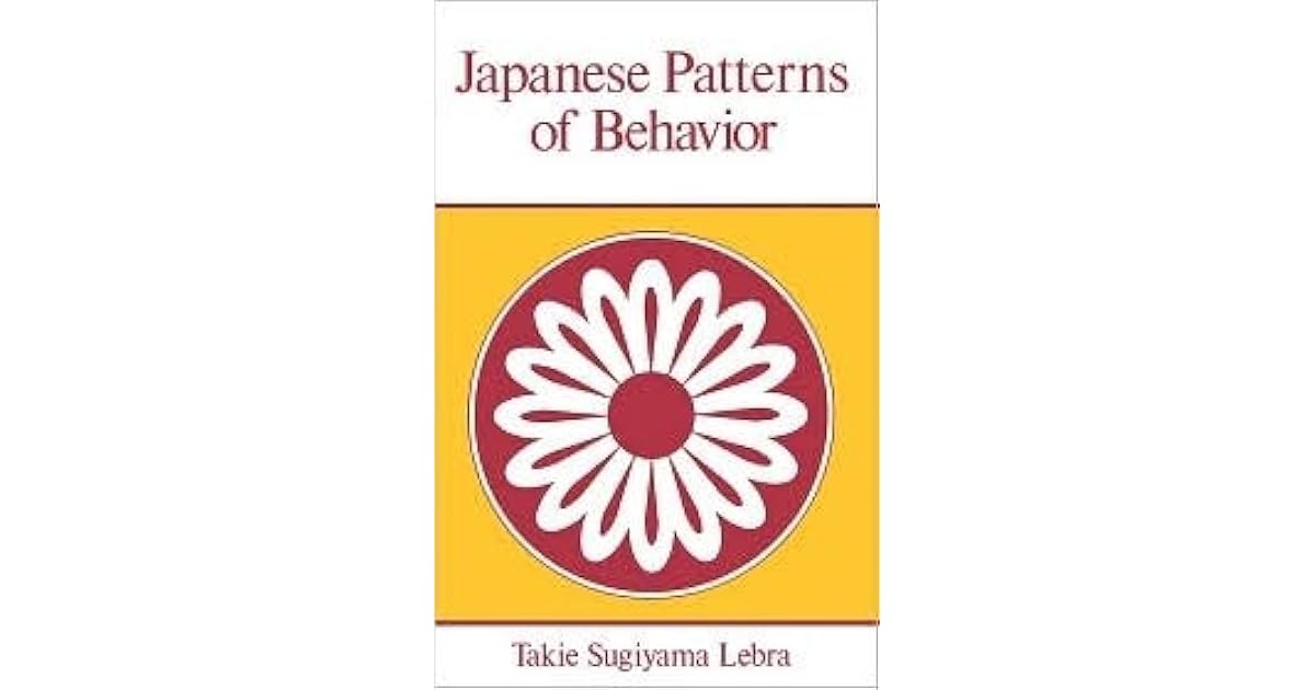 Japanese Patterns of Behavior by Takie Sugiyama Lebra