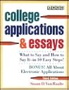 Arco College Applications and Essays (College Applications and Essays, 3rd ed)