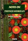 Notes On Things Korean