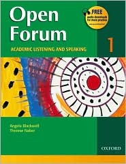 Open Forum: Academic Listening and Speaking (Student Book 1)