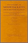Dictionary of Medieval Latin from British Sources: Fascicule VIII: O (Medieval Latin Dictionary)