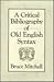 A Critical Bibliography of Old English Syntax