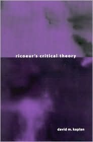 Ricoeur's Critical Theory (Hardcover)