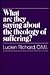 What Are They Saying About the Theology of Suffering?