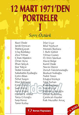 12 Mart 1971'den Portreler Cilt: 1 (Paperback)