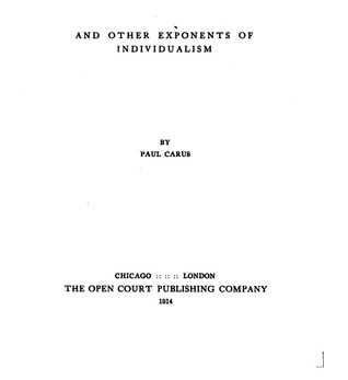 Nietzsche and Other Exponents of Individualism (Hardcover)