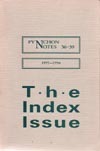 Pynchon Notes 36-39 (1995-1996). The Index Issue