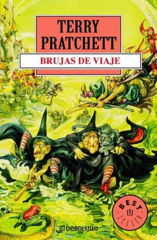 Portada de Brujas de viaje, de Terry Pratchett