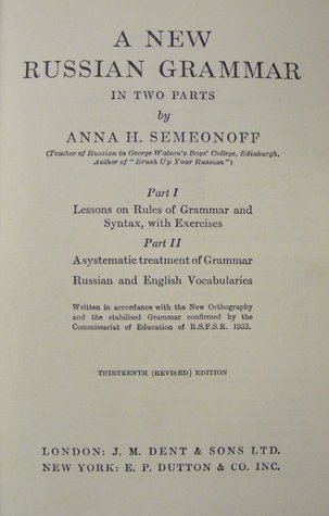 A New Russian Grammar (Hardcover)