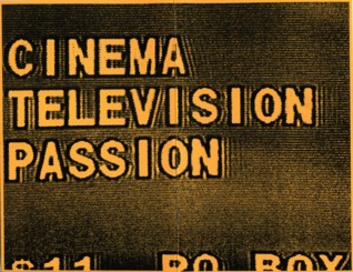 Cinema/Television/Passion (Pamphlet)