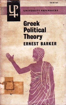 Greek Political Theory: Plato and His Predecessors