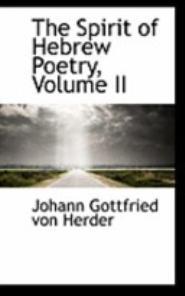 The Spirit of Hebrew Poetry