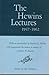 The Hewins Lectures, 1947-1962 by Siri Andrews