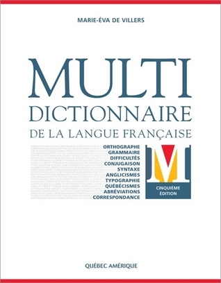 Multidictionnaire de la langue française (Hardcover)