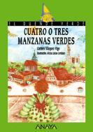 Cuatro o tres manzanas verdes