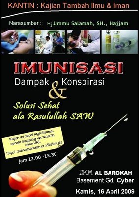 Imunisasi: Dampak, Konspirasi dan Solusi Sehat Ala Rasulullah saw
