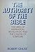 The authority of the Bible:...