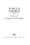 Poet's Choice