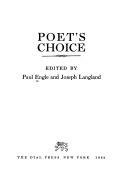 Poet's Choice