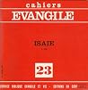 Cahier Evangile numéro 23: Isaïe 1-39 Cahier Evangile numéro 23: Isaïe 1-39